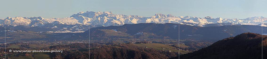 Albis Pass Panorama Alpenpanorame