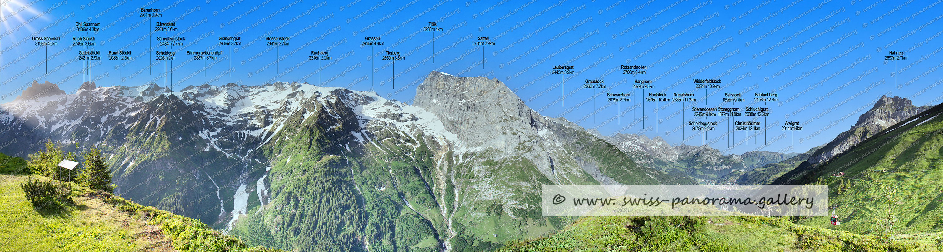 Panorama beschriftet Fürenalp im Engelbergertal swiss-panorama.gallery