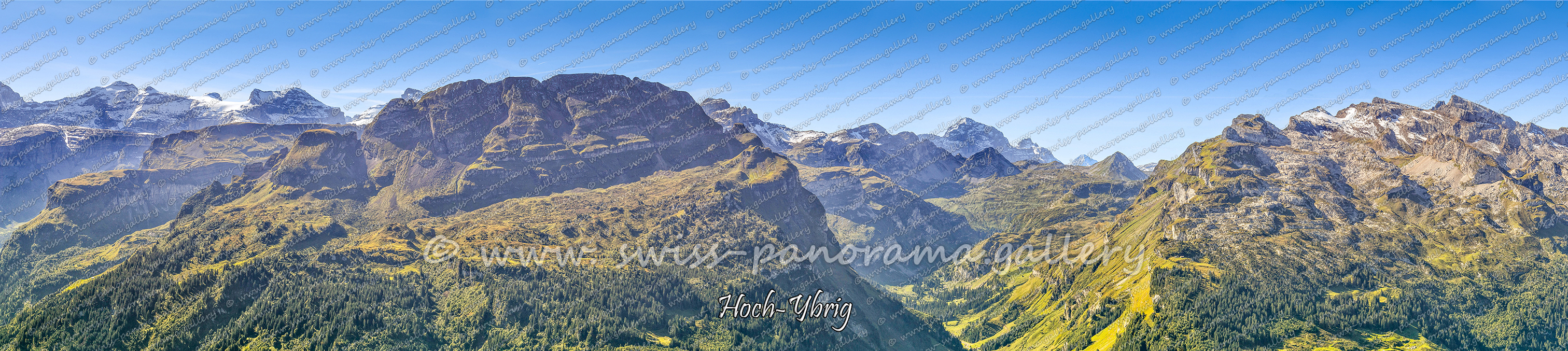 Switzerland Panorama Hoch Ybrig Alpenpanorama Hoch-Ybrig