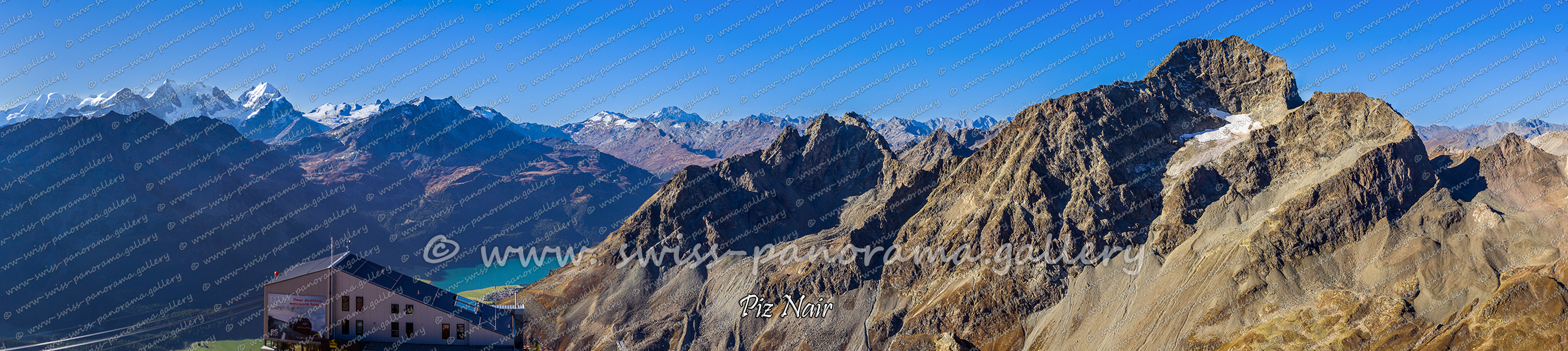 Switzerland panorama Piz Nait Panorama St. Moritz Oberengadin