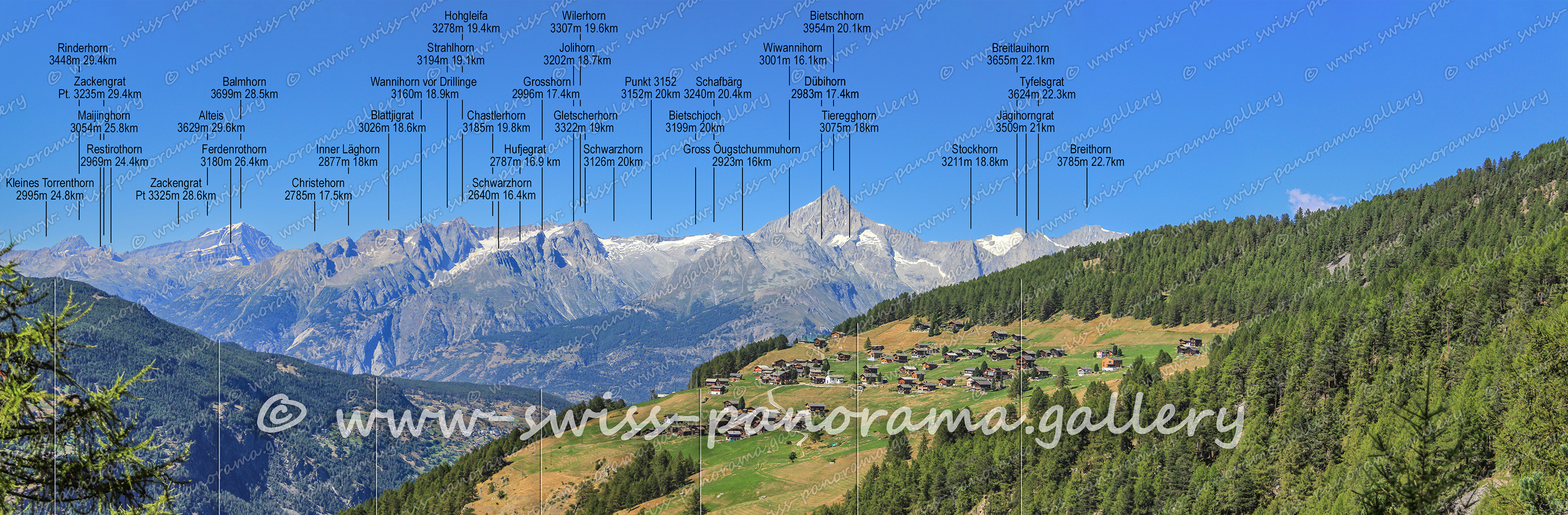 Panorama Saastal Gspon Walliser Alpenpanorama swiss-panorama.gallery