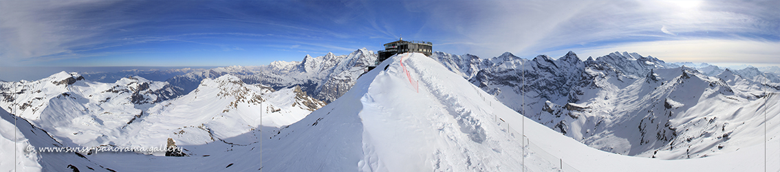 Schilthorn 360 Grad Panorama Schilthorn Piz Gloria 360 degree panoramas with identified peaks Alpenpanorama