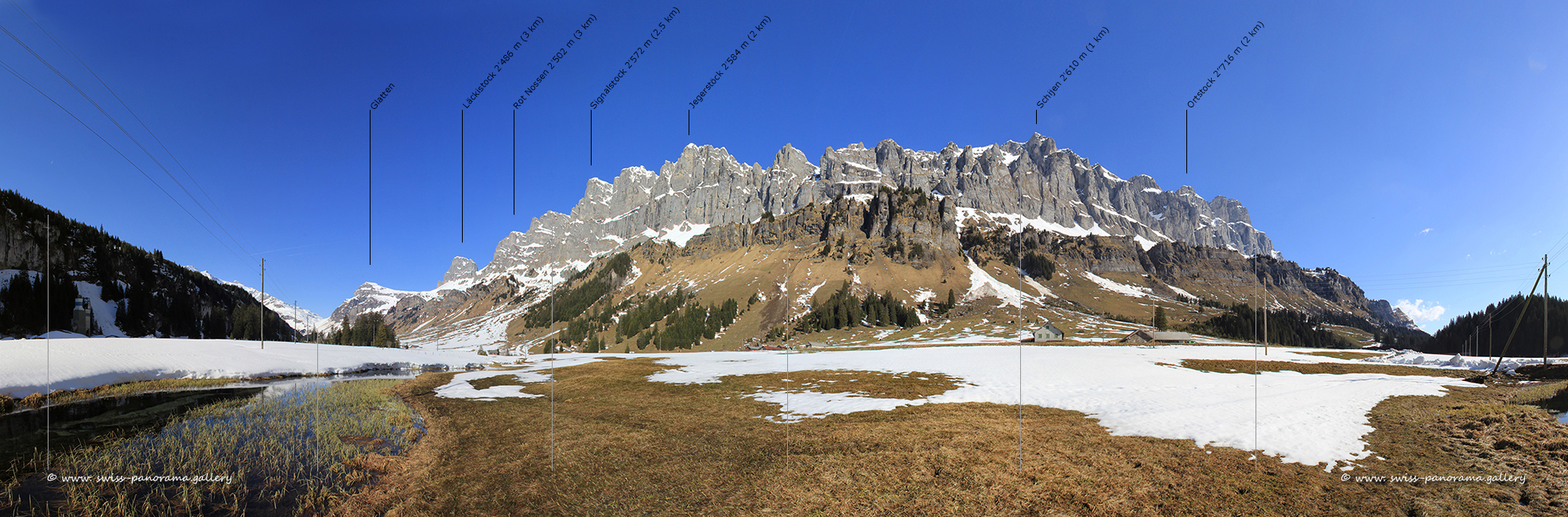 Urnerboden Panorama Alpenpanorama Ortstock Schijen