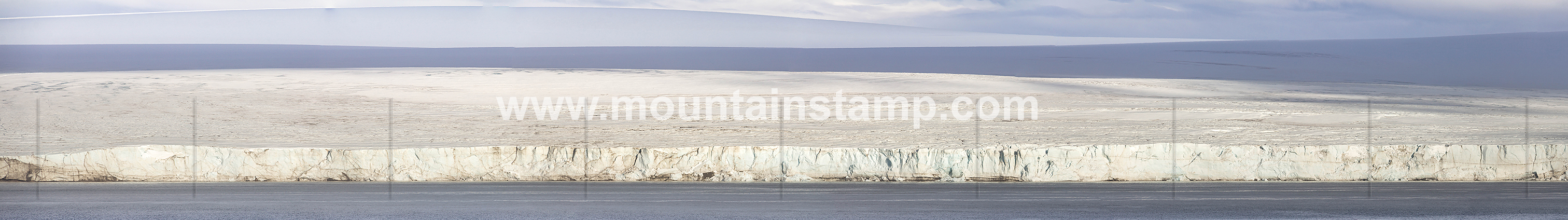 Svalbard panorama Valhallfonna Ice Cap