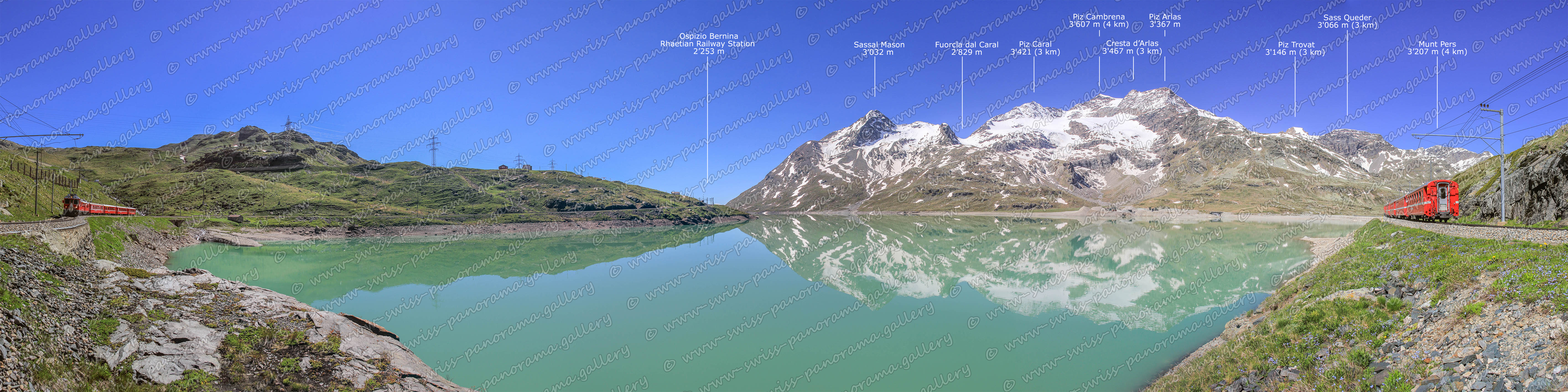 Bernina Pass panorama