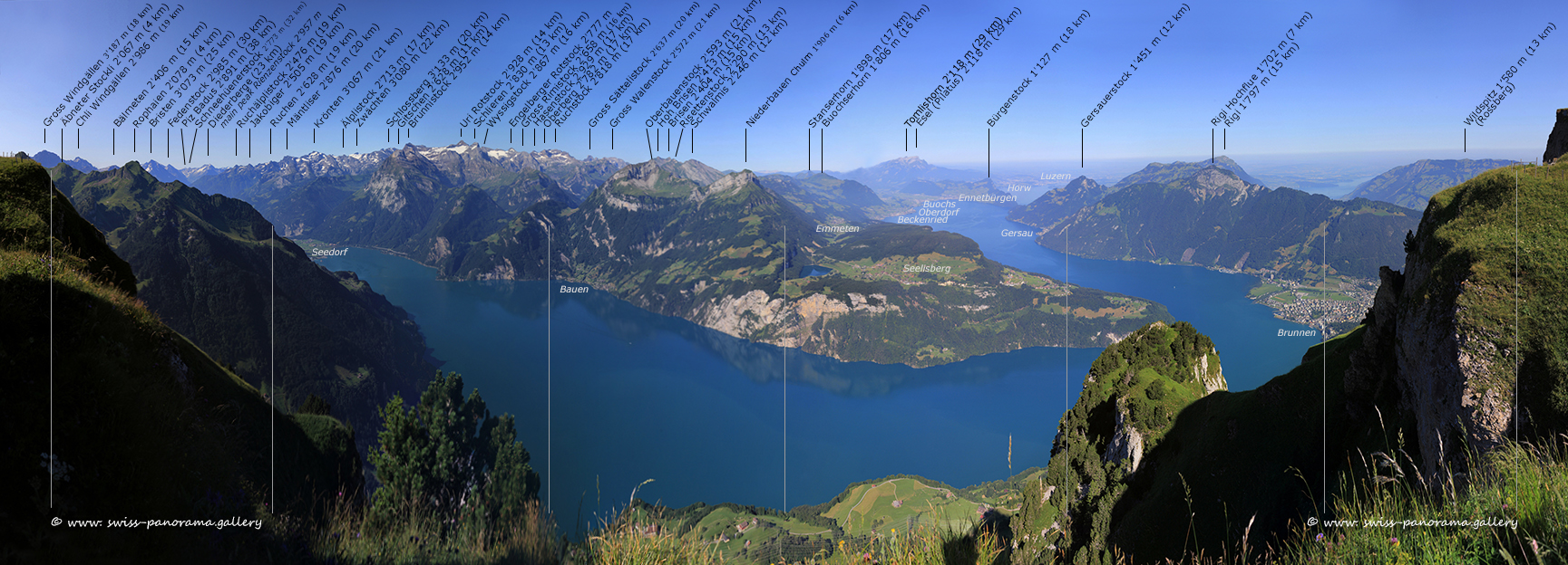 Switzerland panorama Stoos Fronalpstock Panorama