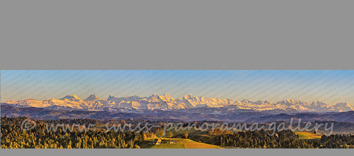 Männlichen Eiger Mönch Jungfrau Sonnenuntergang Schweizer Panorama Alpenpanorama