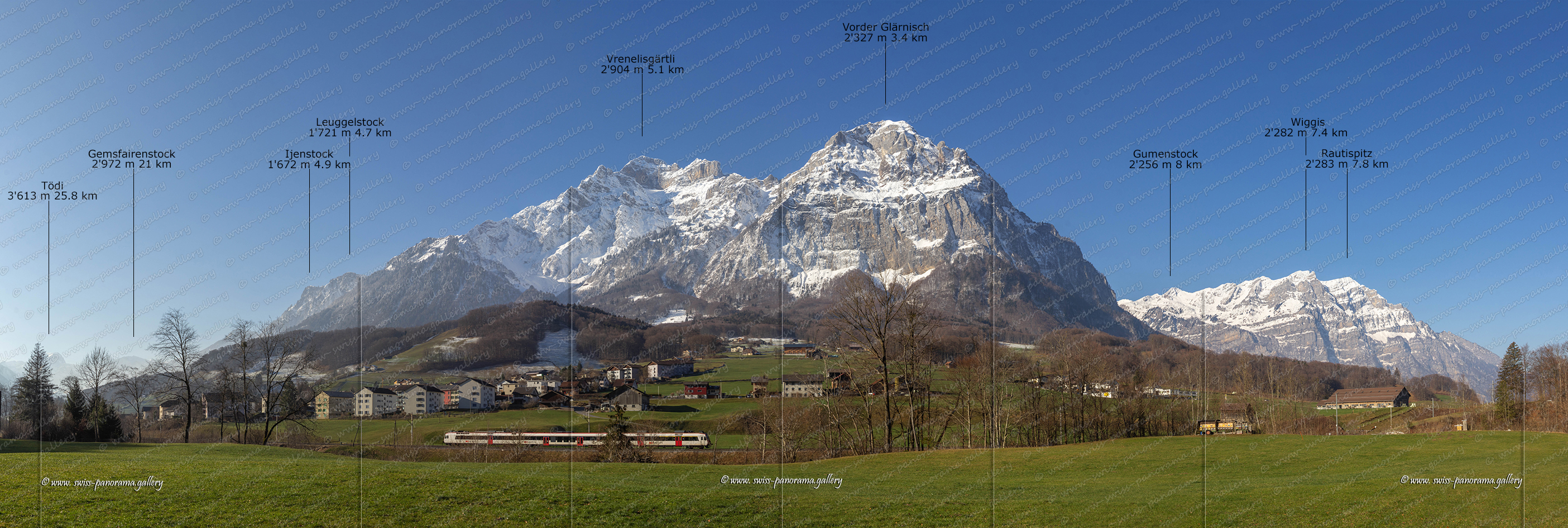 Swiss panorama Mitlödi panorama