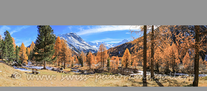 Morteratsch Herbststimmung Schweizer Alpen Panorama