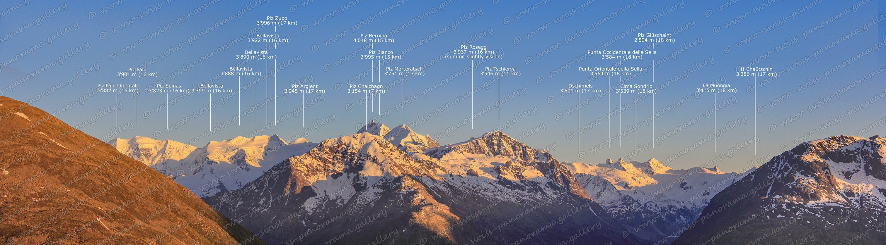 Switzerland Muottas Muragl panorama