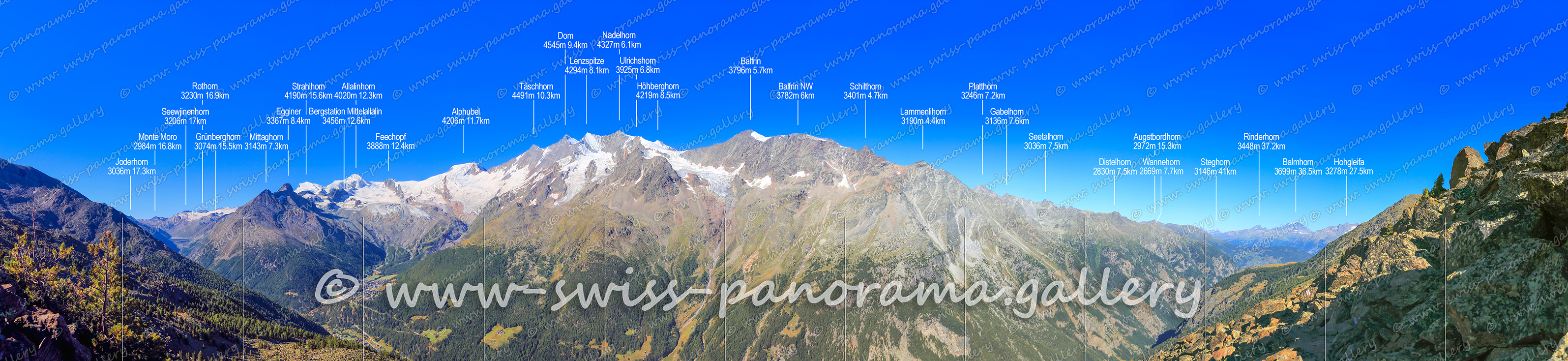 Panorama Saastal Gsponer Höhenweg Walliser Alpenpanorama swiss-panorama.gallery